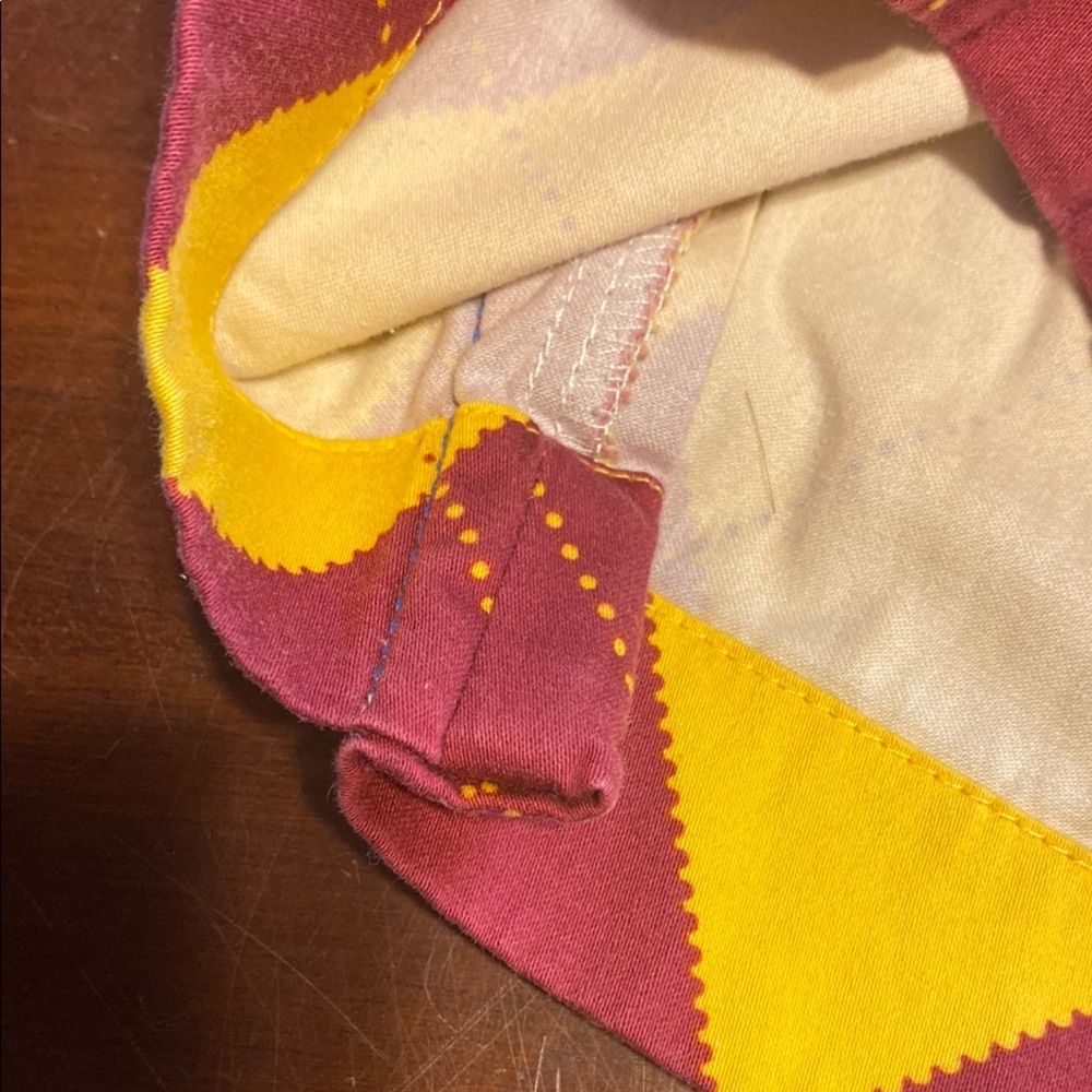 Loudmouth Mens Yellow and Maroon Checkered Shorts - Picture 3 of 6